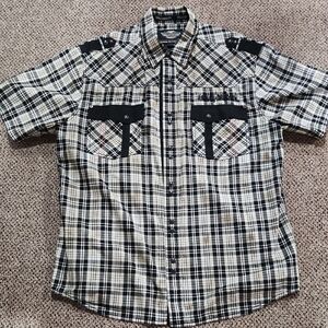 Men's Plaid Button-Up Shirt